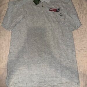 Weatherproof Light Gray Polo Shirt with Logo